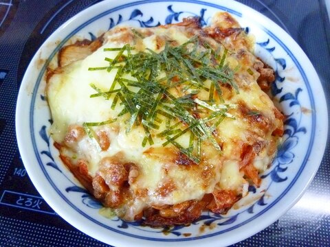 ☆とろ～り卵のキムチ納豆チーズドリア☆
